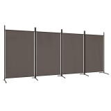 Cumpara ieftin Paravan de camera cu 4 panouri, antracit, 346x180 cm, textil