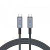 Cablu Date si Incarcare USB-C - USB-C Tech-Protect Ultraboost Max, 240W, 2m, Gri, Universal
