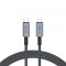 Cablu Date si Incarcare USB-C - USB-C Tech-Protect Ultraboost Max, 240W, 2m, Gri