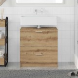 vidaXL Dulap pentru chiuvetă Stejar artizanal 59x37x59 cm Lemn prelucrat