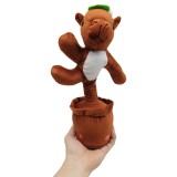 Capibara dansatoare jucarie interactiva cu sunet miscare si functie de inregistrare