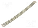Trese bandă de &icirc;mpăm&acirc;ntare 25mm2 &Oslash;1: 9mm &Oslash;2: 9mm 150A L: 0,28m