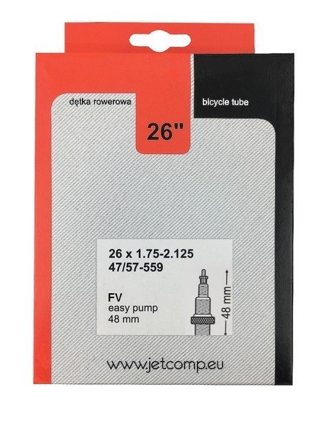 Camera de aer biciclete JET 26x1.75/2.125 FV48mm Cod:D178