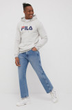 Fila bluza barbati, culoarea gri, cu imprimeu