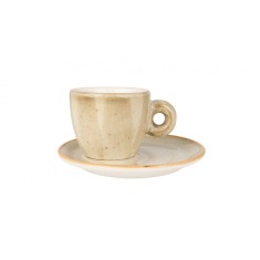 Bonna Aura Terrain - Ce&Egrave;ti de espresso &Egrave;i farfurie - 70.0 cc - Por&Aring;&pound;elan - 6er set