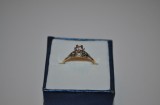 Inel Logodna Solitaire Aur 18K, Diamant 0.37ct H-I VS1-VS2, Galben si Alb, Marimea 56