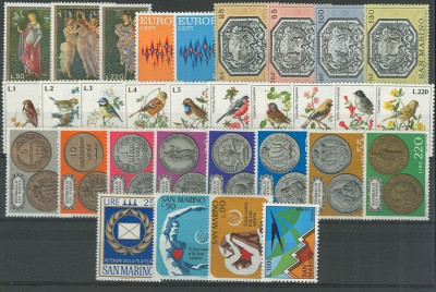 C4506 - San Marino 1972 - anul complet,timbre nestampilate MNH foto