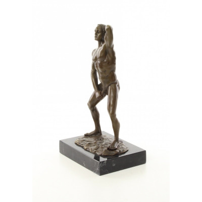 Nud - statueta din bronz pe soclu din marmura EC-18 foto