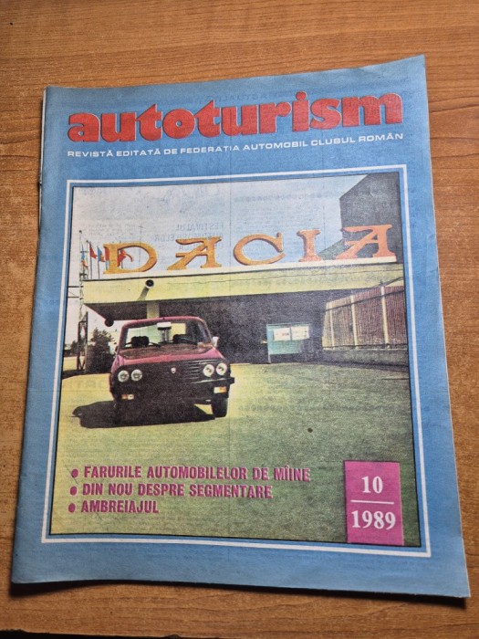 revista autoturism octombrie 1989 - aro