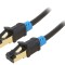 Cablu Patch Cord S/FTP Cat6 Negru 35m