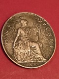 One (1) penny 1896 UK [poze]. Discount conform descriere [10 - 20 %. Vezi descrierea.].
