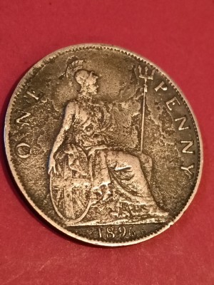 One (1) penny 1896 UK [poze]. Discount conform descriere [10 - 20 %. Vezi descrierea.]. foto