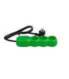 Prelungitor electric 3G1.5 verde 3 prize 5m cu intrerupator