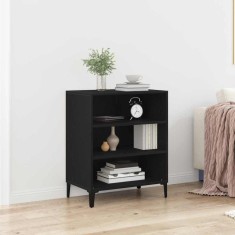 vidaXL Bufet Stejar negru 57 x 35 x 70 cm Lemn compozit 862592