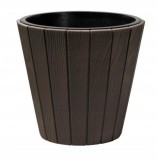 Ghiveci decorativ de flori, rotund, maro, 40/54 L, 48.8x45.7 cm, Woode GartenVIP DiyLine