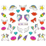 Cumpara ieftin Tatuaj Unghii LUXORISE Unicorn Kiss, BN-1065