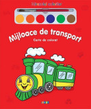 Miracolul culorilor. Mijloace de transport (carte de colorat + acuarelă + pensulă) - Board book - *** - Prut