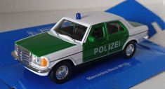 Macheta Mercedes E Class W123 Politia Germana (Cobra)- Welly 1/36