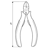 Topmaster 211009 - Cleste cu tais lateral 110 mm