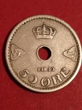 50 ore 1939 Norvegia, Tiraj = 900.000, stare EF+ / aUNC [poze]. Discount conform descrierii [10 - 20 %. Vezi descrierea.]., Europa