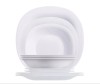 Set Masa Luminarc Carine Alb 19 Piese (6 Intinse, 6 Adanci, 6 Desert, Bol) Compatibil Microunde/Masina Vase