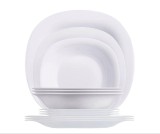 Set serviciu de masa Luminarc Carine 19 piese Alb Resigilat Handy KitchenServ