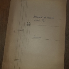 LACUL TEI- BUCURESTI, ANSAMBLU DE LOCUINTE, Secret de servici, harta, 1975