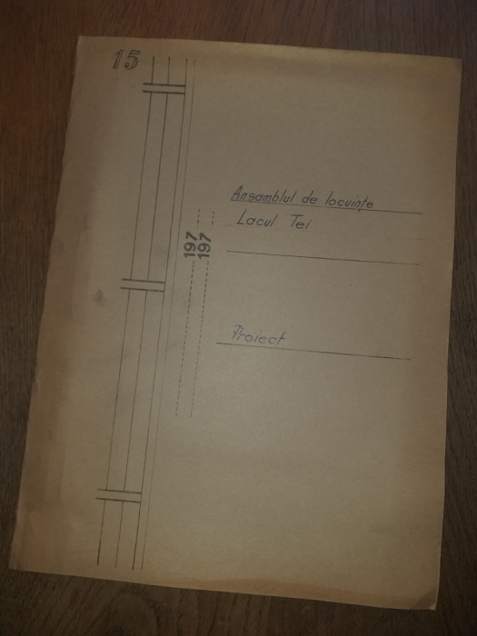 LACUL TEI- BUCURESTI, ANSAMBLU DE LOCUINTE, Secret de servici, harta, 1975