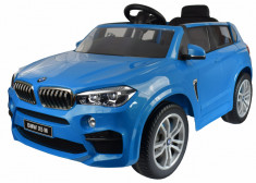 Masinuta electrica SUV Premier BMW X5M, 12V, roti cauciuc EVA, scaun piele ecologica, albastru foto