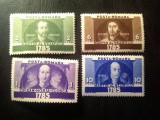 Serie Romania 1935 , 150 Rascoala lui Horia Closca si Crisan, 4 valori