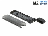 Rack extern Combo USB type C la M.2 NVMe PCIe + SATA SSD, Delock 42635