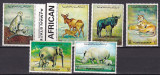 Ajman 1972 fauna MI 1405-1410 MNH, Nestampilat