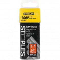 Stanley 1-CT106T Set 1000 Capse pentru cabluri, tip 7/CT100, 10mm, 3/8&quot; - 3253561058479