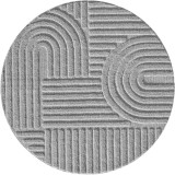 Cumpara ieftin Covor rotund Art Argintiu boho 80x80 cm