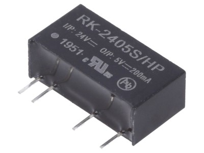 Convertor DC/DC 24V la 5V, 1W foto