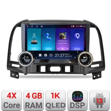 Navigatie Hyundai Santa Fe 2007-2012 Kit-008 Edotec 4+64 10.5 inch Incell 1K android Wifi 5Ghz gps internet CarStore Technology