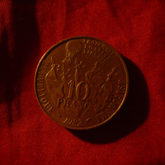 Moneda 10Fr 1982 Franta - Comemorativa - Gambetta cal apr NC