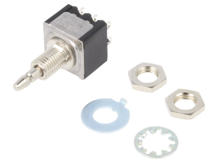 Comutator DPDT ON-(ON) 3A/125VAC