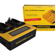 Incarcator Patona Dual LCD USB compatibil 18650 cell ICR18650-26F INR18650F1L NCR18650B US18650VTC5 US18650V - 7682