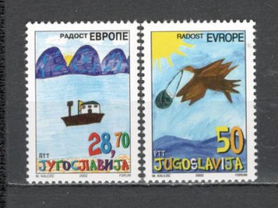 Iugoslavia.2002 Concurs de desene &amp;quot;Prietenii Europei&amp;quot; SI.634 foto