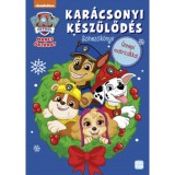 Mancs Őrj&aacute;rat - Kar&aacute;csonyi k&eacute;sz&uuml;lőd&eacute;s - Sz&iacute;nezők&ouml;nyv &uuml;nnepi matric&aacute;kkal