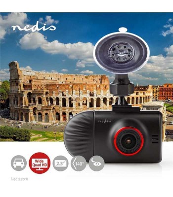 Camera auto DVR dubla Wide Quad HD 1440p 2K 2 CH 2.31 Nedis foto