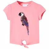 Tricou pentru copii, roz fosforescent, 104 GartenMobel Dekor