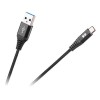 Cablu USB A 3.0-tip C 1m Rebel negru