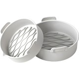 Set 2 tavi din silicon ecologic pentru air fryer flippy, temperatura maxima 230 grade, reutilizabile, reciclabile, cu manere anti-alunecare, fund anti