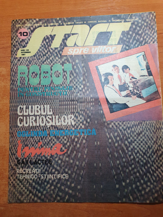 revista pentru copii - start spre viitor octombrie 1987