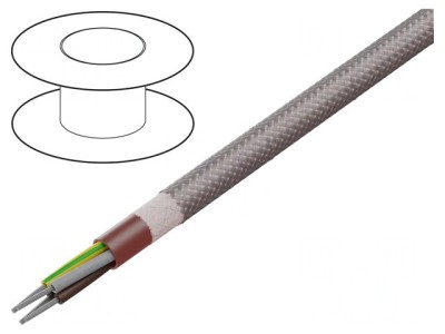 Cablu Silicon 4G0,75mm2 Maro-Roșu 60-180&amp;deg;C foto