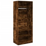 Cumpara ieftin Sifonier, stejar fumuriu, 80x50x200 cm, lemn prelucrat