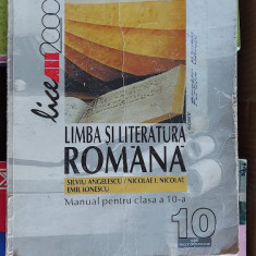 LIMBA SI LITERATURA ROMANA CLASA A X A , ANGELESCU , NICOLAE , IONESCU