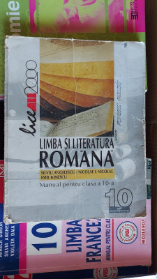 LIMBA SI LITERATURA ROMANA CLASA A X A , ANGELESCU , NICOLAE , IONESCU foto